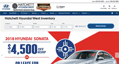 Desktop Screenshot of hatchetthyundaiwest.com